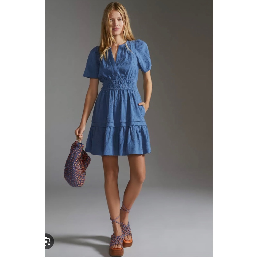 Anthropologie Somerset Mini dress in Blue